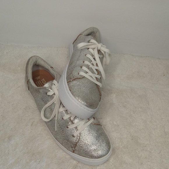 Toms Silver Sneakers - Picture 10 of 11